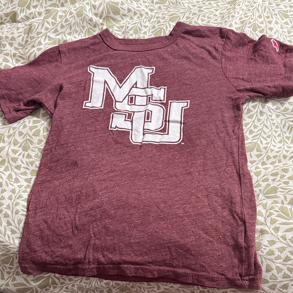 Kids Maroon Graphic T-Shirt